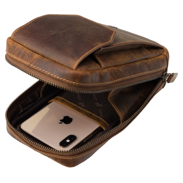 Skórzana saszetka podróżna Visconti S-45