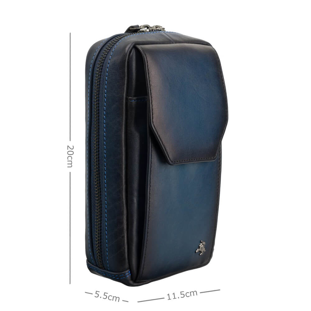 AT45_Alex_Burnish_Blue_5 Skórzana saszetka podróżna Visconti Atelier granatowa