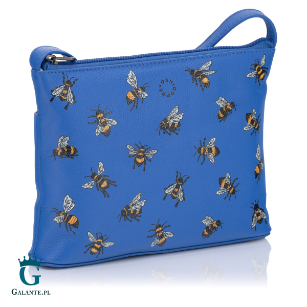 Mała skórzana listonoszka damska Pszczoły Yoshi
