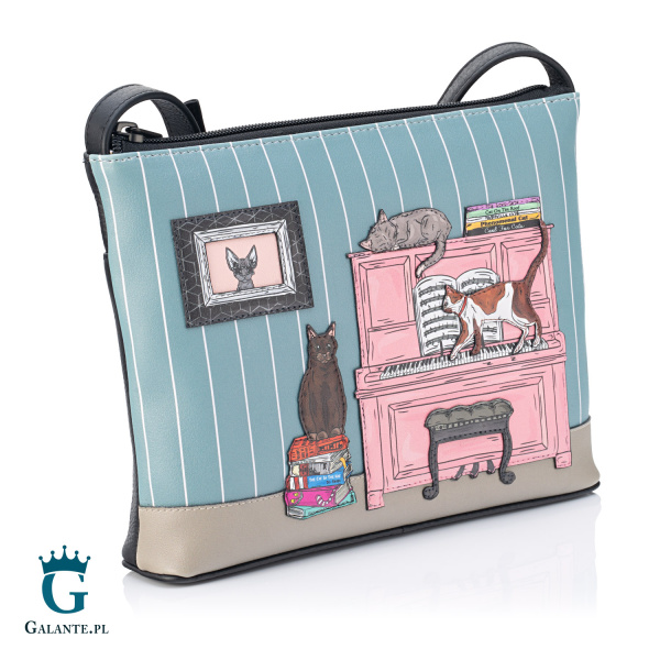 Mała listonoszka damska Koty na Pianinie Yoshi YB214