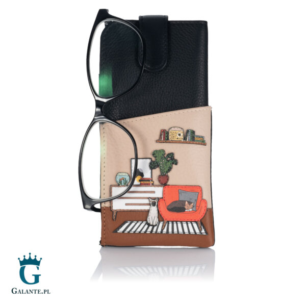 Skórzany futerał na okulary Salonik Yoshi