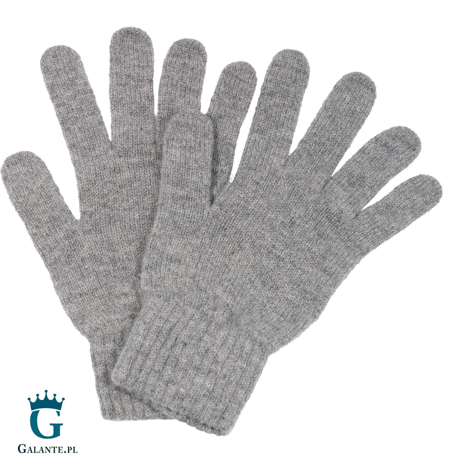 Zielone wełniane rękawiczki zimowe RWA-009