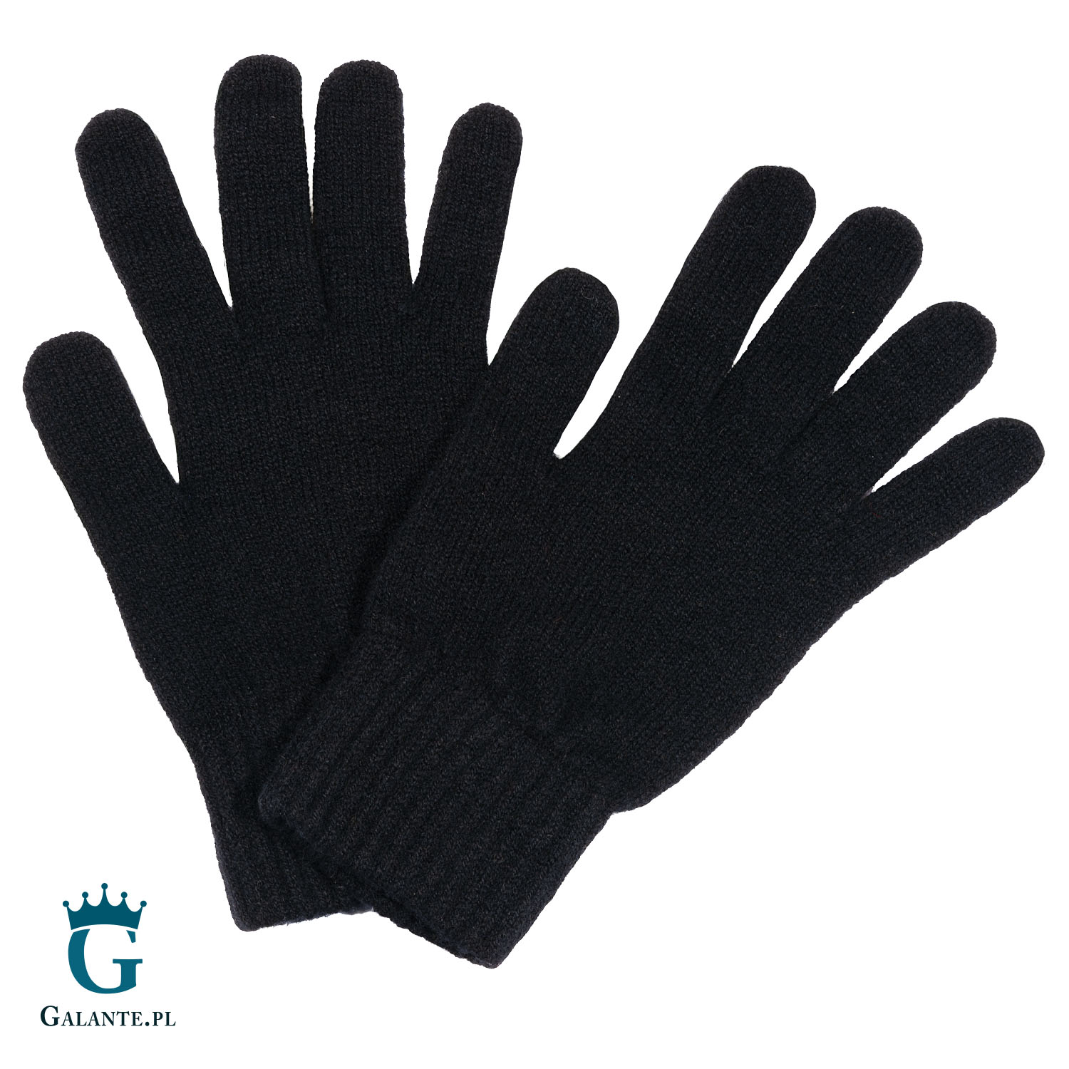 Szare wełniane rękawiczki zimowe RWA-008