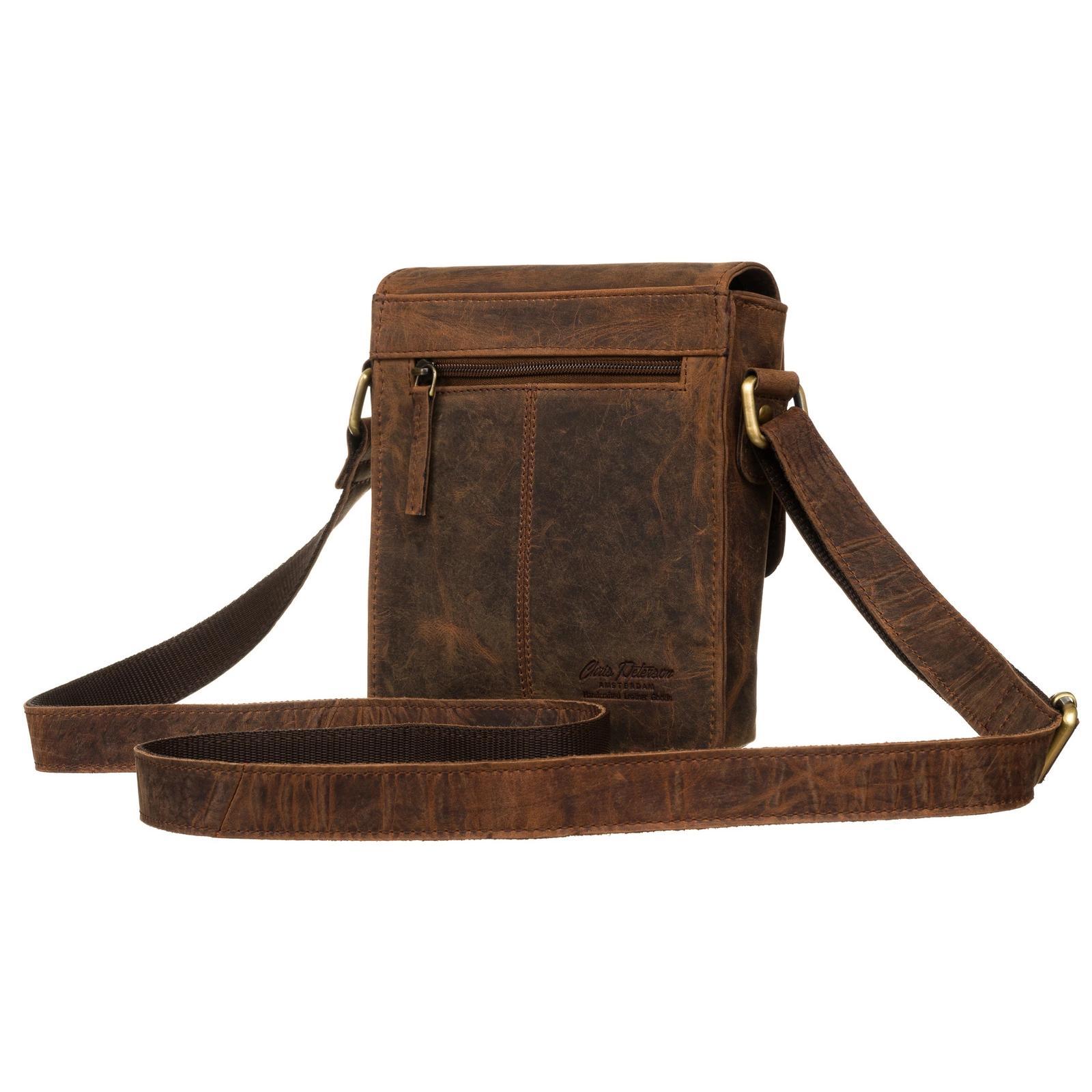 Mała saszetka męska ze skóry nubuk PETERSON 996-S