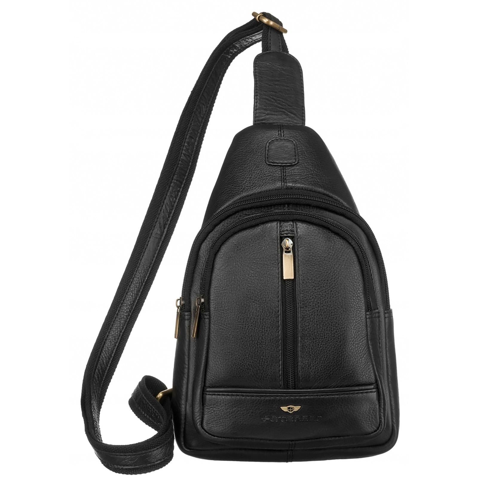 Mały skórzany plecaczek crossbody PETERSON 2981