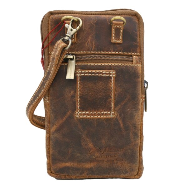 Mała skórzana saszetka podróżna na ramię PETERSON 1277