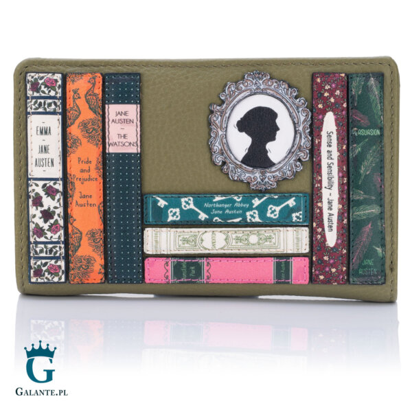 Oliwkowy portfel damski Jane Austen Yoshi Y1089