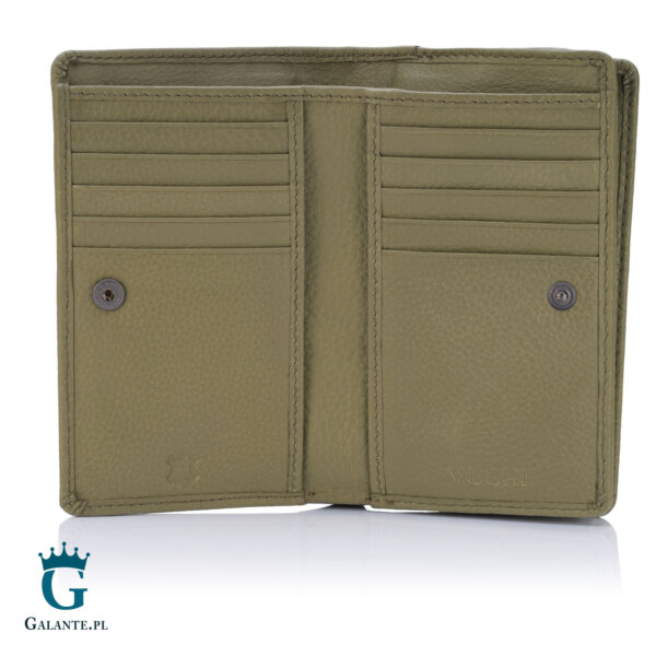 Oliwkowy portfel damski Jane Austen Yoshi Y1089