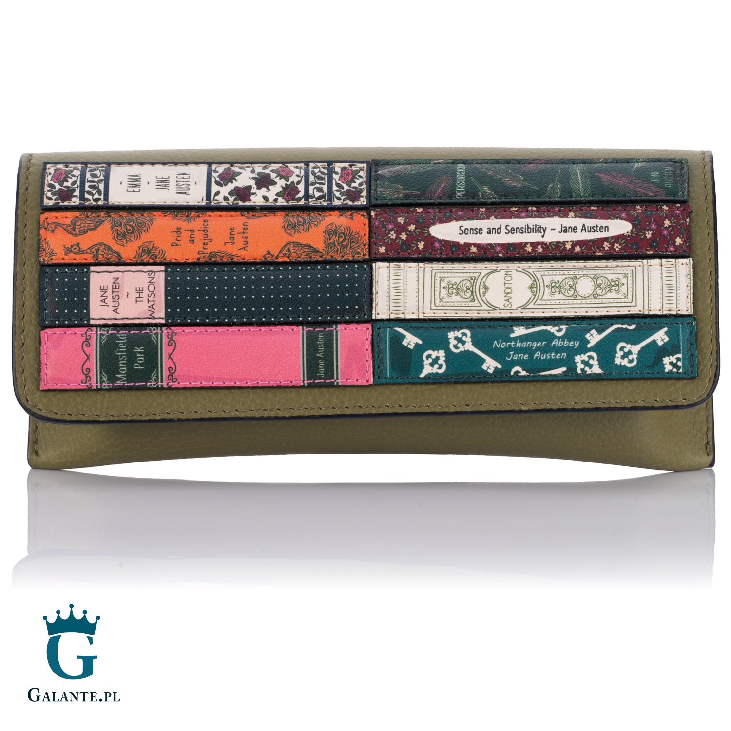 Skórzane etui na karty Jane Austen Yoshi Y1213