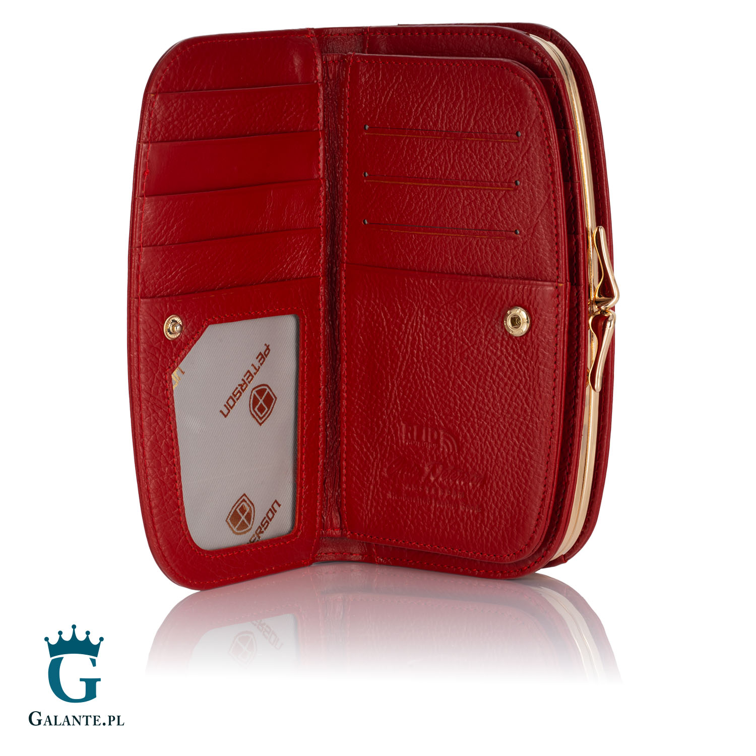 Skórzany Portfel Damski Organizer PETERSON 42123