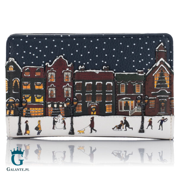 Skórzany portfel damski Magiczna Zima Yoshi Y1089