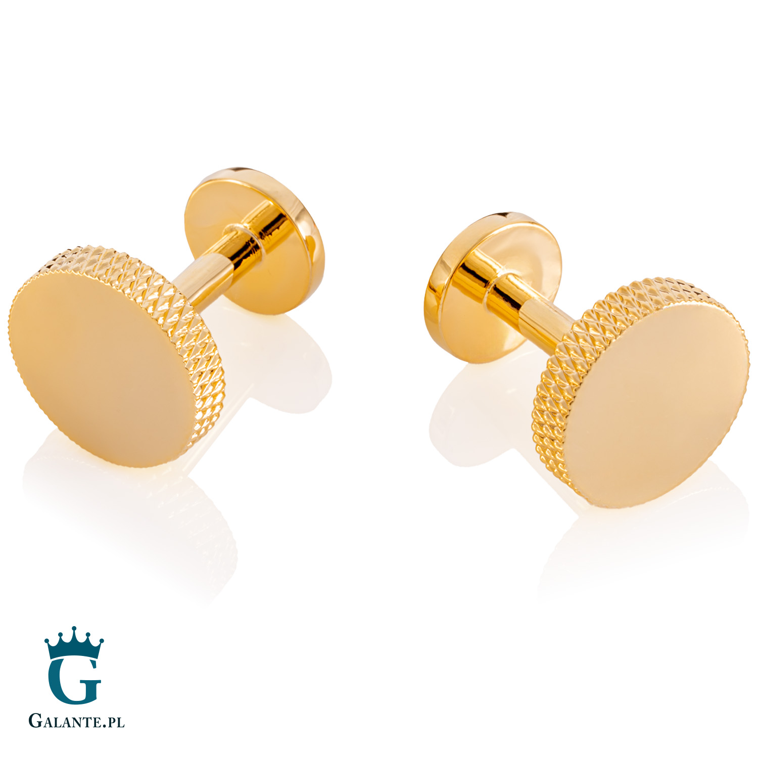 Eleganckie srebrzyste spinki do mankietów SD-1109a