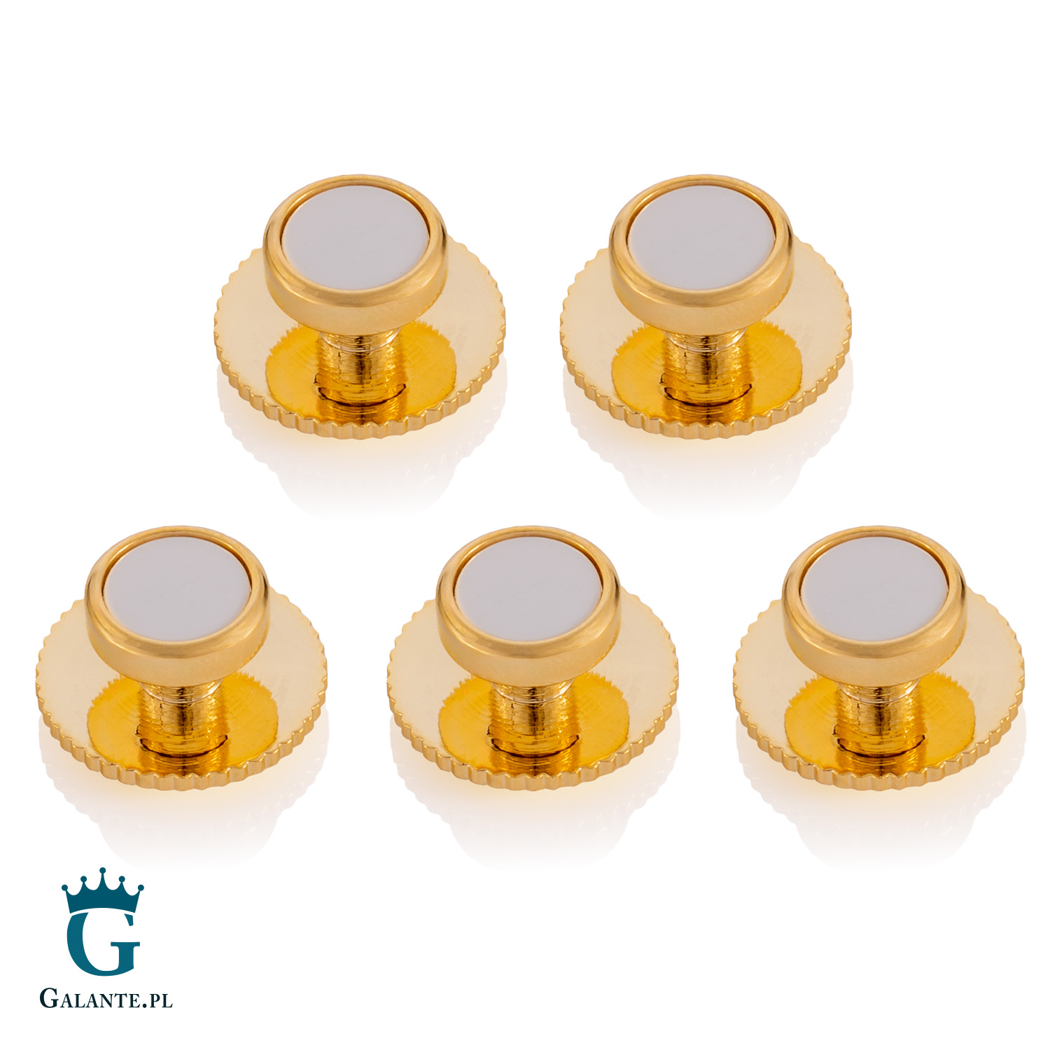 Złote guziki smokingowe SSD-5104 (6 guzików)