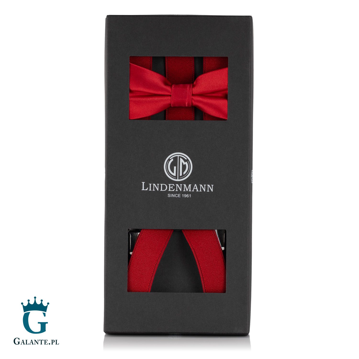 Zestaw Muszka i czerwone szelki L9802