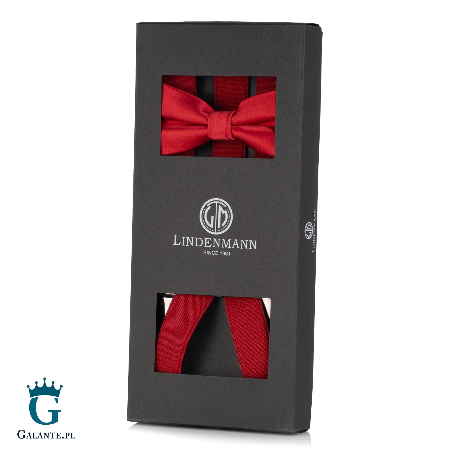 Zestaw Muszka i czerwone szelki L9802