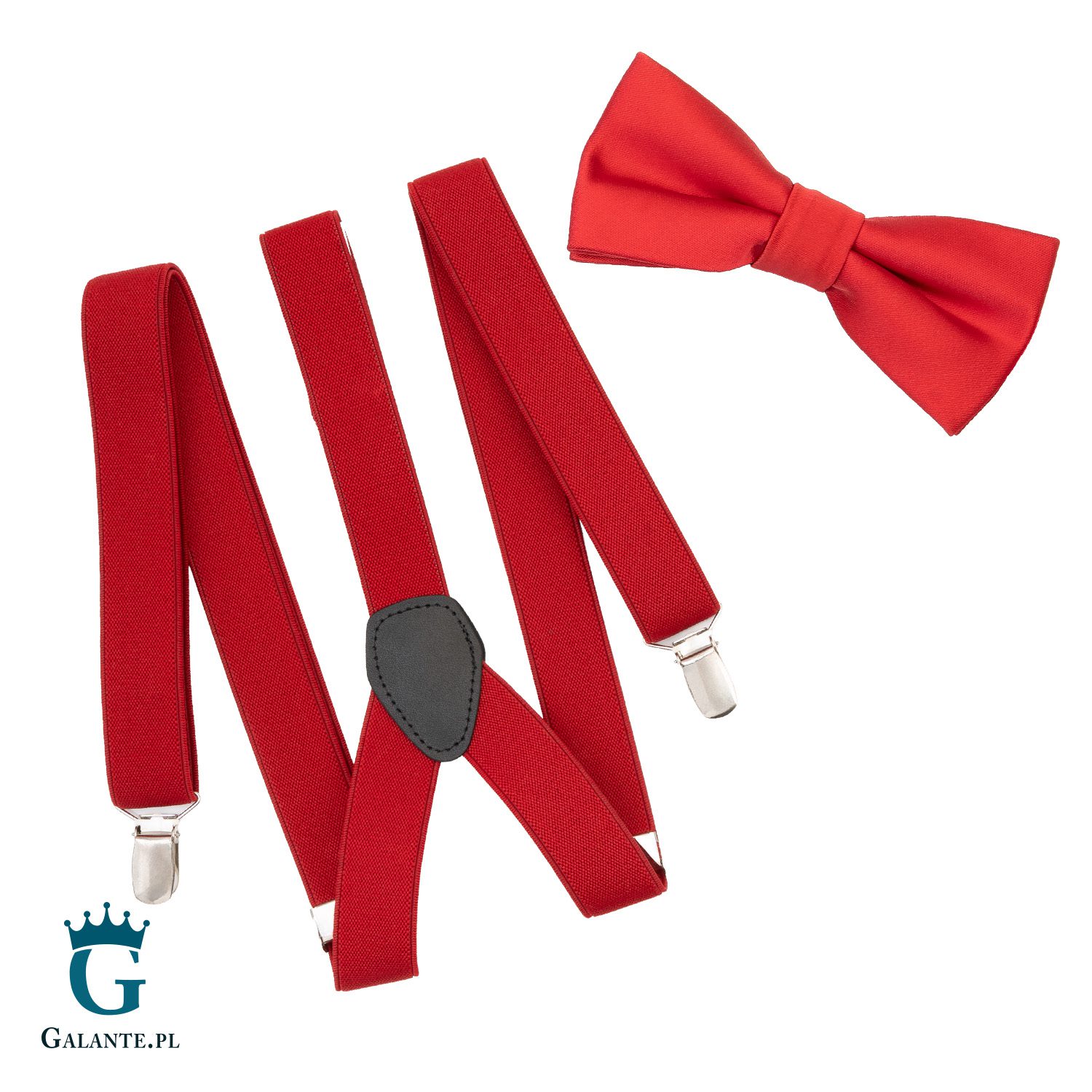 Zestaw Beżowa muszka i szelki L9812