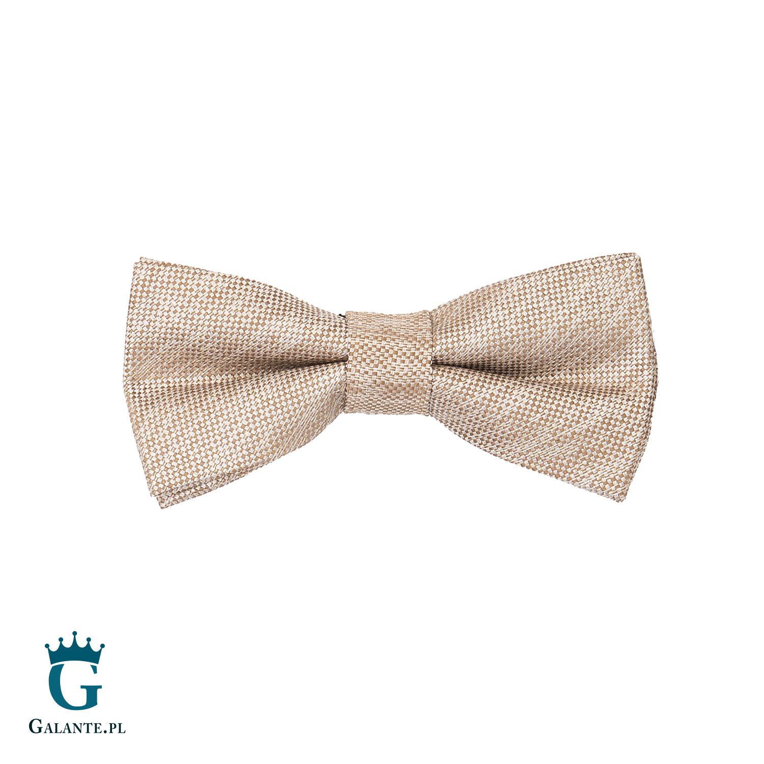 Zestaw Beżowa muszka i szelki L9812