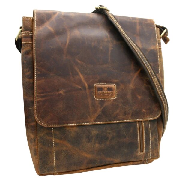Torba na ramię listonoszka męska PETERSON 788 – brązowa
