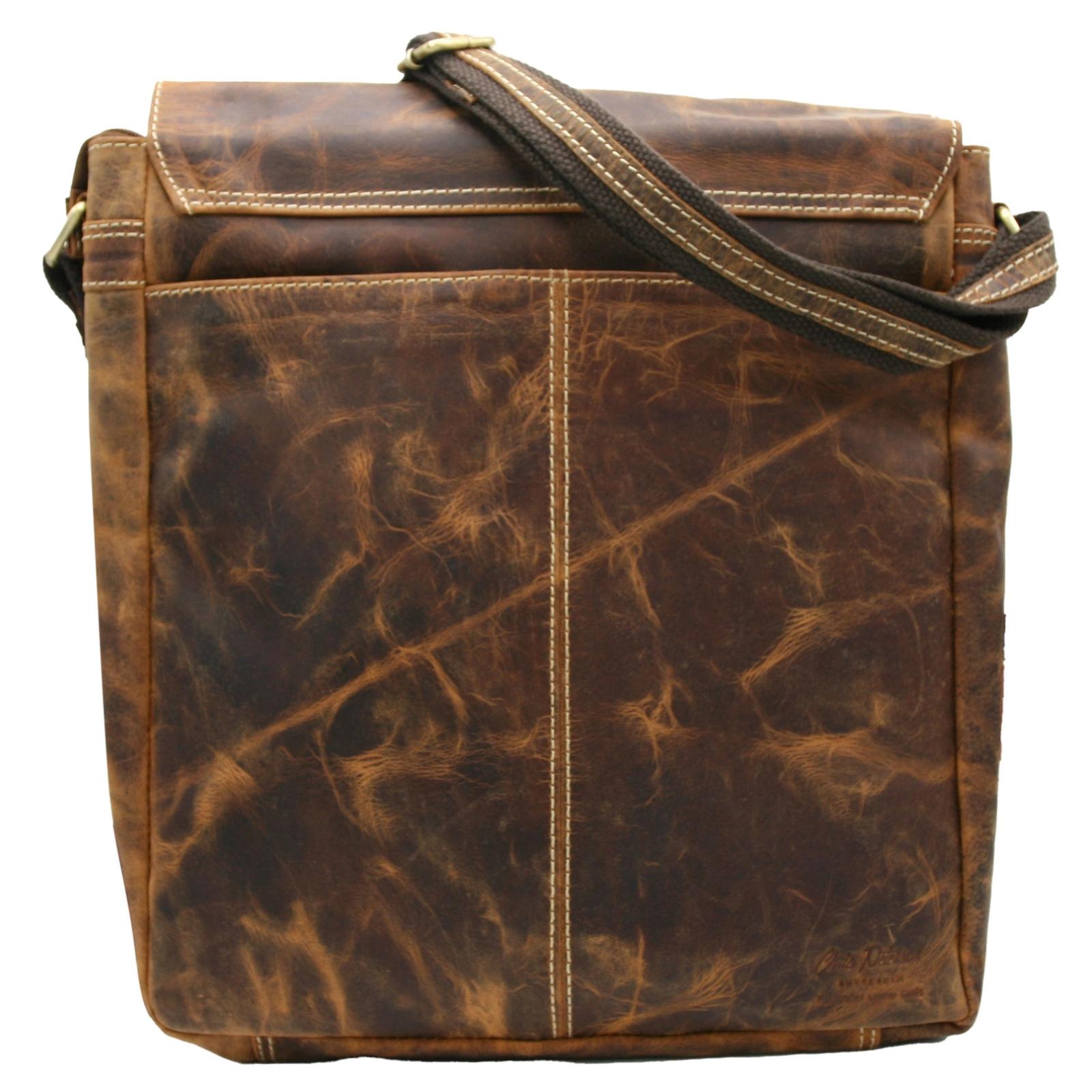 Torba na ramię męska skóra PETERSON 788 brązowa