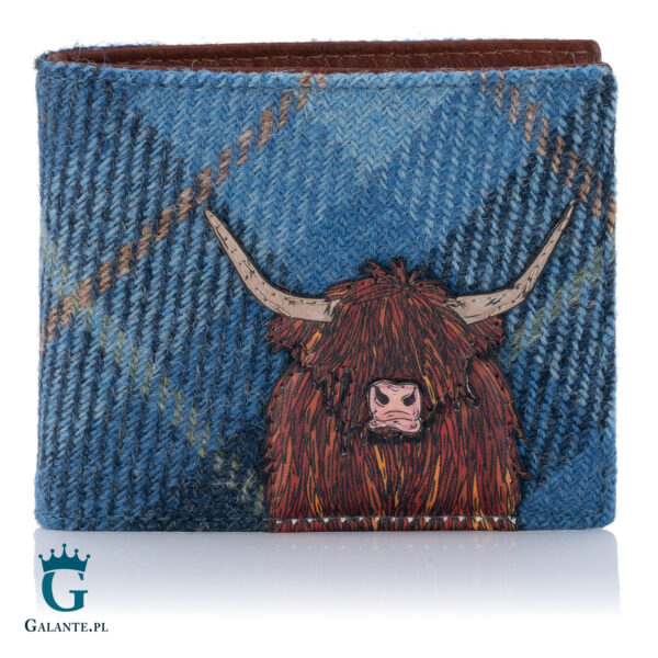 Skórzany portfel męski Yoshi Szkocka Krowa Y2378