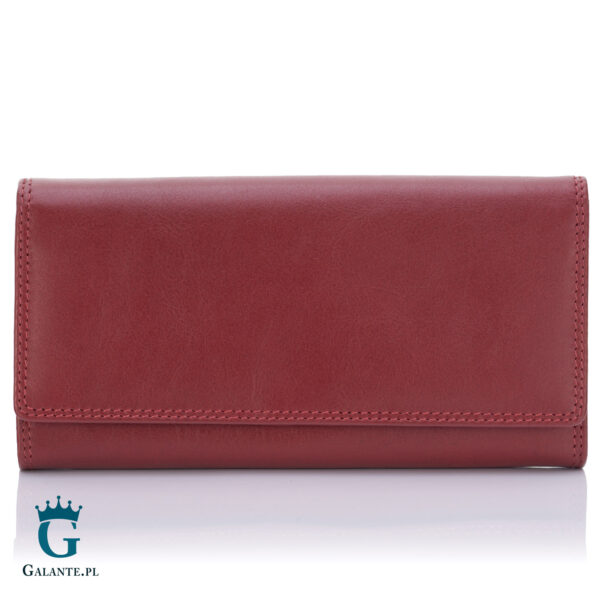 Elegancki portfel damski Visconti HT-35 z RFID – czerwony
