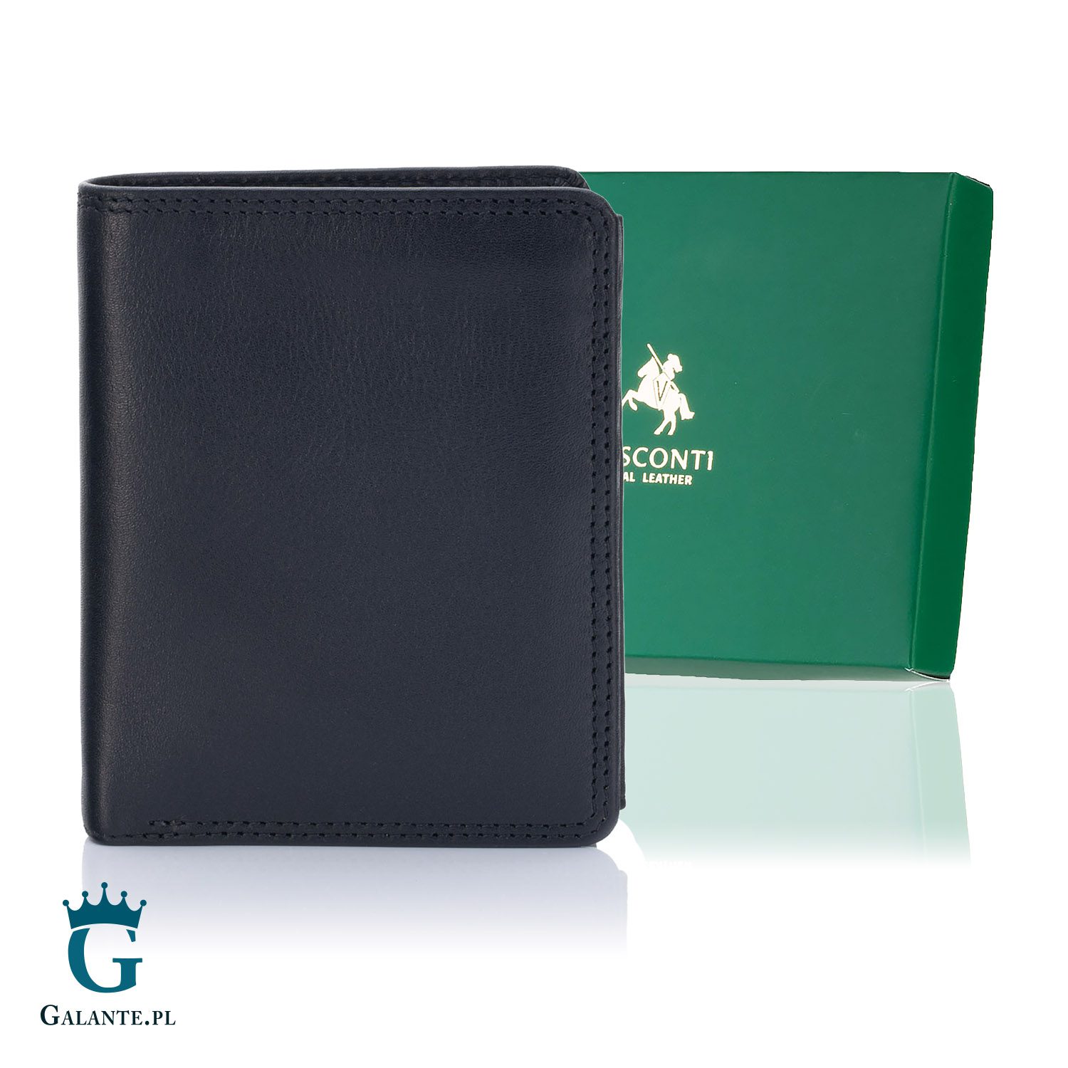 Małe skórzane etui na karty Visconti Atelier AT-54