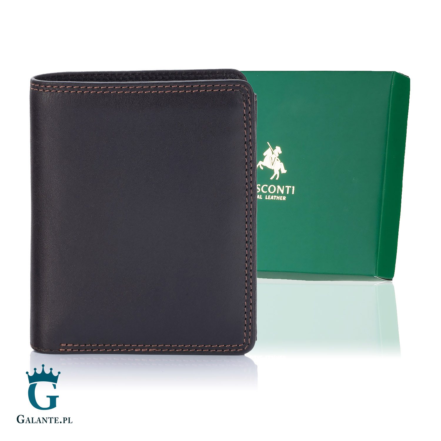 Elegancki portfel damski Visconti HT-35 czerwony