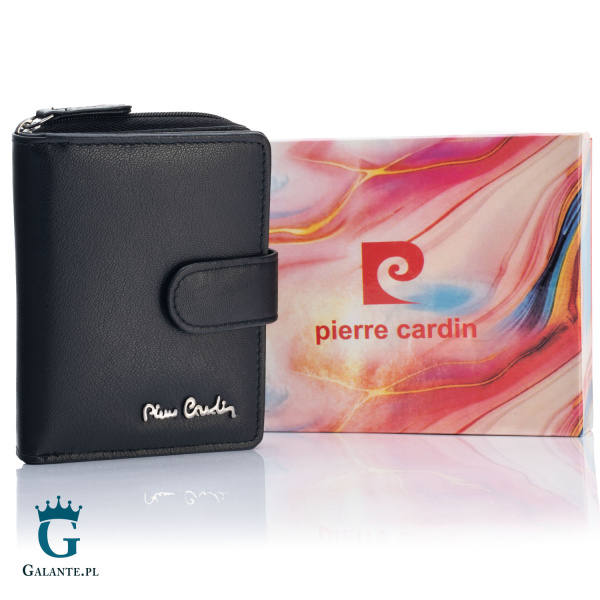 Portfelik damski skórzany Pierre Cardin TILAK155 czarny