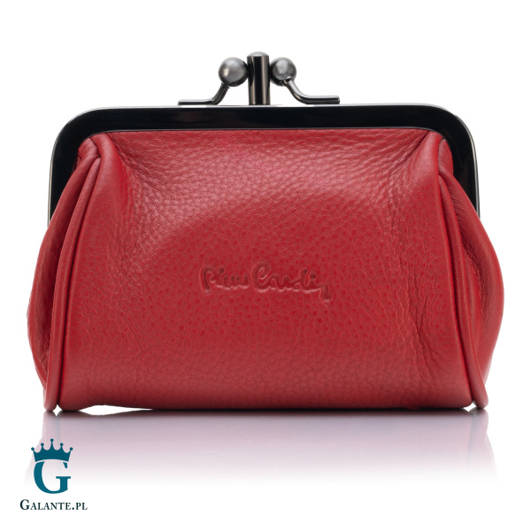 Skórzana bilonówka damska na bigiel Pierre Cardin