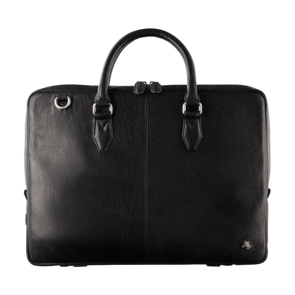 Cienka torba na laptop ze skóry licowej Visconti ML-50