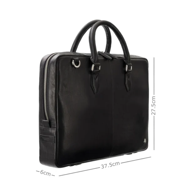 Cienka torba na laptop ze skóry licowej Visconti ML-50
