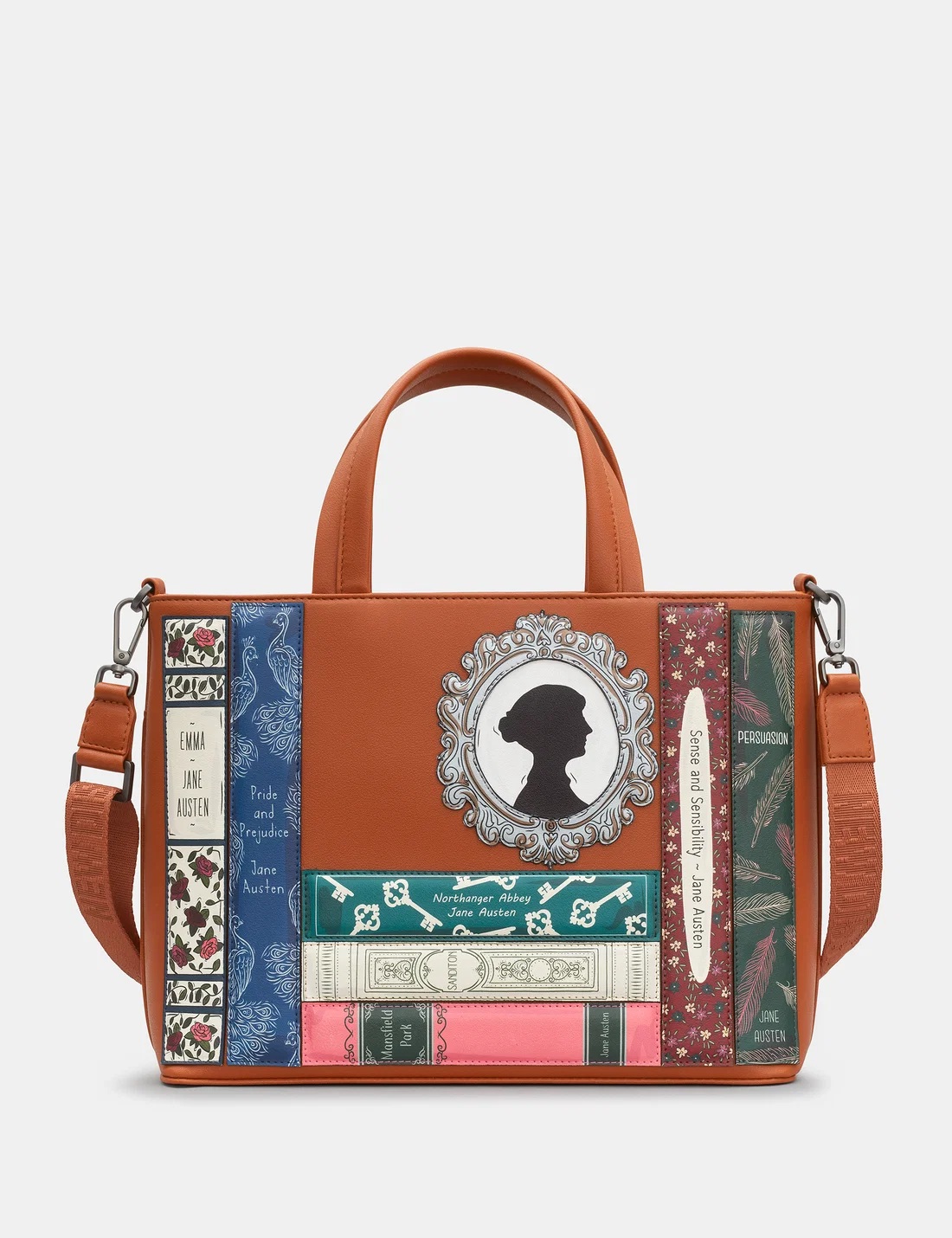 Torebka shopperka Jane Austen ze skóry wege New Disguise brązowa