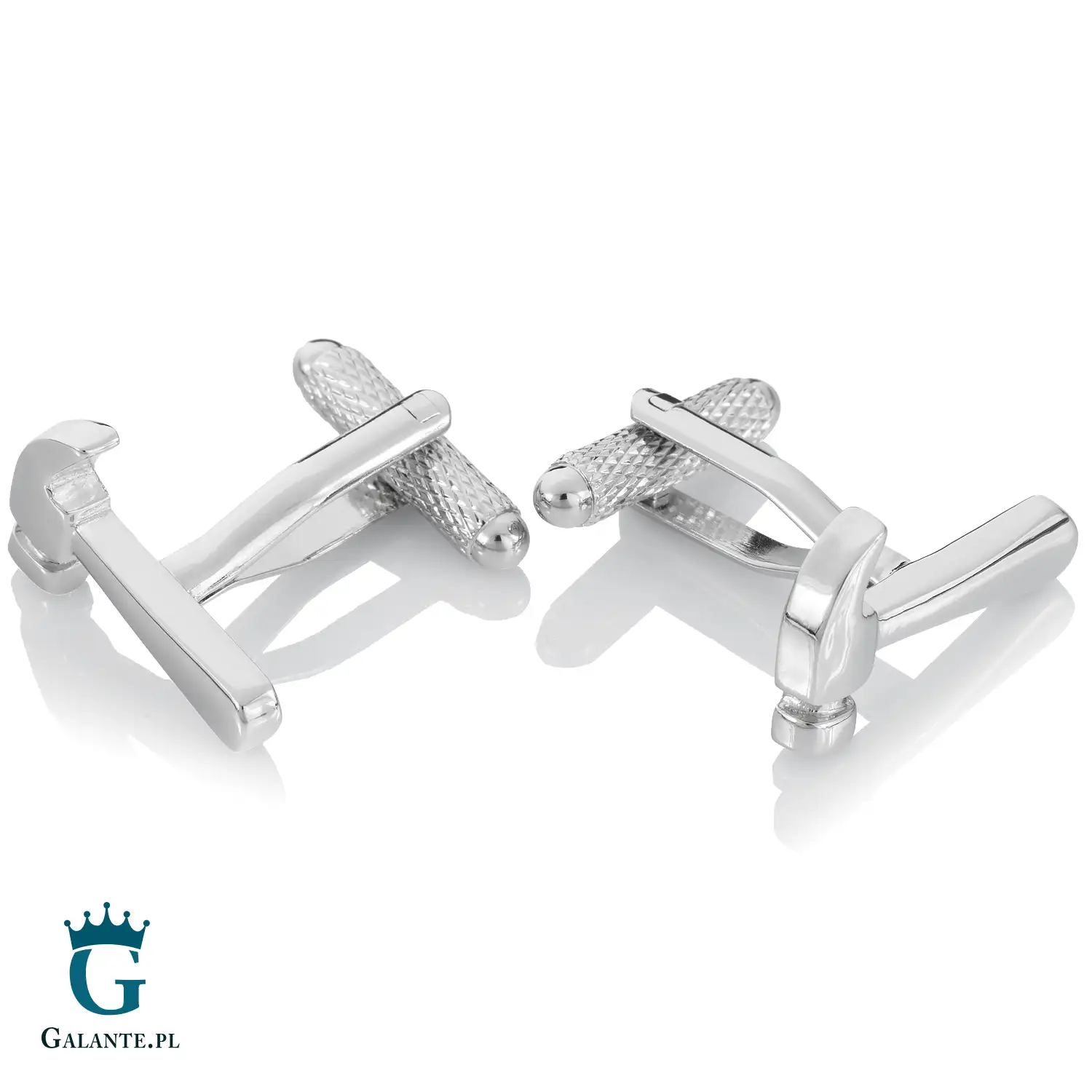 Spinki do mankietów Srebrny Młotek GS-085